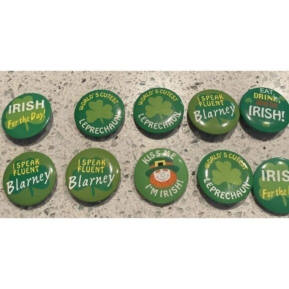 13 St. Patty’s Day Pins - mixed lot of small Irish Pins​ - Picture 3 of 5